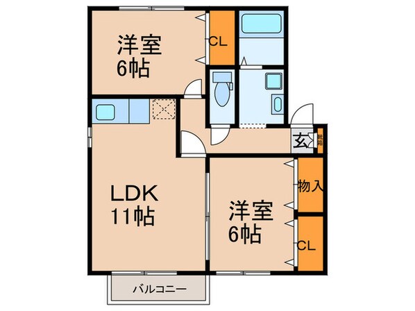 アパルトマントＮＦＢ　Ａ棟の物件間取画像